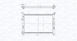 Variklio radiatorius MAGNETI MARELLI 350213196400