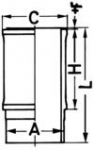 Cilindro tūta (gilzė) 89 844 110