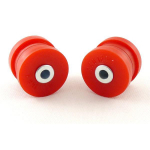 Priekinės svirties įvorės (vir&scaron;utinės) (2vnt., svirtis priekis, De&scaron;inė/Kairė, vir&scaron;us, kietumas: 80 Sha, vidinis skersmuo 10mm, i&scaron;orinis skersmuo 46mm) Tinka: AUDI; SEAT; VW Tinka: AUDI A4 B5 03.94-03.