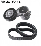 V formos rumbuotas diržas, komplektas SKF VKMA 35114