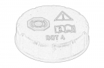 dangtelis, vandens talpykla OE VW 5Q0 611 349B