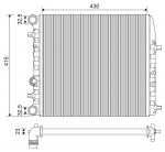 Variklio radiatorius VALEO VAL733062