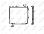 Variklio radiatorius NRF NRF 53708