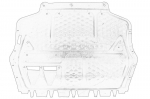 Variklio apatin&Auml; apsauga/alyvos karterio apsauga OE VW 2K5 825 453