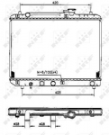 Variklio radiatorius NRF NRF 53207