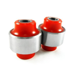 Galinės skersinės vir&scaron;utinės traukės įvorė (i&scaron;orinė) 47mm (2vnt., skersinė svirtis, De&scaron;inė/Kairė, vir&scaron;us, kietumas: 80 Sha, vidinis skersmuo 14mm, i&scaron;orinis skersmuo 47mm) Tinka: OPEL; SAAB Tinka: OPEL
