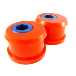 Priekinės svirties įvorė galinė 66mm (acentrinė) (2vnt., ekscentrikas, svirtis priekis apačia, De&scaron;inė/Kairė, apačia/priekis, kietumas: 80 Sha, vidinis skersmuo 22mm, i&scaron;orinis skersmuo 74,5mm) Tinka: B