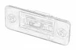 Valst. numerio ap&scaron;vietimo žibintas OE VW 4E0 943 022