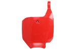 Startinis numeris (plastron), spalva Raudona Tinka: HONDA CR, CRF 85/150 2007-2023