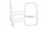 I&scaron;orinis veidrodis OE IVECO 5802029798
