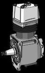 kompresorius, suspausto oro sistema LP 3861