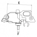 reguliatorius, kintamosios srovės generatorius HC-CARGO CAR136555