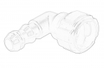 adapteris, priekinių žibintų plovimo vandens siurblys OE VW 6R0 955 665
