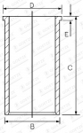 Cilindro tūta (gilzė) 14-023751-00