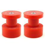 Galinės sijos įvorės 57mm (2vnt., i&scaron;skyrus kombi, sija, De&scaron;inė/Kairė, kietumas: 80 Sha, vidinis skersmuo 12mm, i&scaron;orinis skersmuo 79mm) Tinka: SEAT; VW Tinka: SEAT TOLEDO I; VW CORRADO 09.88-04.99