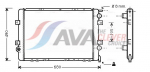 Variklio radiatorius AVA COOLING RTA2264 AVA