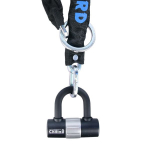 grandinė su užsegimu Chain8 OXFORD spalva juoda 1000mm pir&scaron;tas 8mm grandinės narelis 8mm