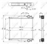 Variklio radiatorius NRF NRF 509767