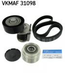 V formos rumbuotas diržas, komplektas SKF VKMAF 31098