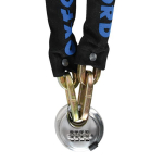 grandinė su užsegimu Discus Chain 10 OXFORD spalva juoda 1500mm pir&scaron;tas 10mm grandinės narelis 9,5mm