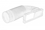 įsiurbimo vamzdis, oro filtras OE VW 6R0 129 618H