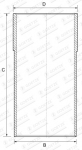 Cilindro tūta (gilzė) 14-710020-00