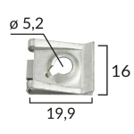 Apmu&scaron;alų tvirtiklis ROM 16255