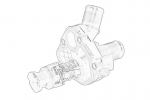 Au&scaron;inimo skysčio termostatas OE PEUGEOT 9811034680