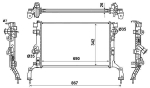 Variklio radiatorius NRF NRF 53967