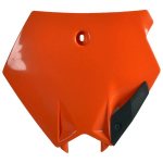 Startinis numeris (plastron), spalva Oranžinė Tinka: KTM XC 85/105 2008-2009