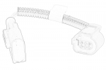 adapterio laidas, valdymo sklendė, oro tiekimas 504388760IVECO