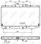 Variklio radiatorius NRF NRF 526711