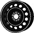 Ratlankis plieninis 7 x16 5x108 ET44