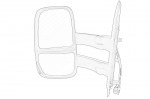 I&scaron;orinis veidrodis OE IVECO 5802029799