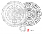 Sankabos kompl. (395mm) Tinka: DAF CF 65, LF 45, LF 55 01.01-