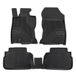 Grindų kilimėliai FROGUM TPE, 4 vnt. (kanalai) No. 77, Galas/Priekis, komplektas, spalva juoda, Tinka: SUBARU FORESTER 04.18-