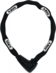 grandinė su užsegimu Steel-O-Chain 9808/140 BK ABUS spalva juoda 1400mm grandinės narelis 8mm ABUS Plus cilindras
