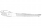 Galinis rūko žibintas OE SKODA 657 945 701