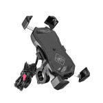 Telefono laikiklis su belaidžiu įkrovikliu R13W USB QC 4 RIDE (na kierownicę 22-32mm, spalva juoda)