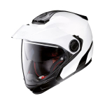 &Scaron;almas su pasmakre NOLAN N40-5 GT 06 CLASSIC N-COM 5 spalva balta