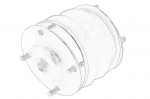 gofruotoji membrana, vairuotojo kabinos pakaba OE AGCO 4273315M91-MF