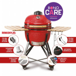 Anglinis lauko grilis Kamado Bono Media Raudonas