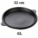 Ketaus keptuvė-dangtis su rankenomis 6L kazanui (32cm)