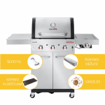 Dujinės kepsninės Char-Broil Professional Pro S3 Rinkinys