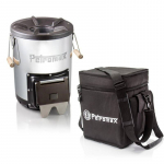 Ne&scaron;iojamos viryklės-krosnelės Petromax Rocket Stove rinkinys su krep&scaron;iu