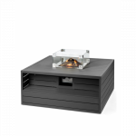 Dujinis lauko &scaron;ildytuvas Happy Cocooning Cocoon Table aluminum