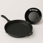 Rifliuotos ketaus keptuvės Petromax 35cm rinkinys