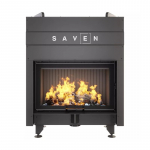 Įdėklas židiniui Energy Up 80х50 Black (17,0 kW) ECO SAVEN