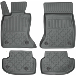 Guminiai (TPE) kilimėliai GuardLiner 3D BMW 5 (F11) Touring xDrive 2013-2017 (Atstumas tarp priekinių sėdynių bėgelių 365mm, Paauk&scaron;tintais kra&scaron;tais)