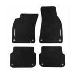 Veliūriniai HORIZON kilimėliai AUDI A6 (C6) 2004-2011 (Juodos spalvos)